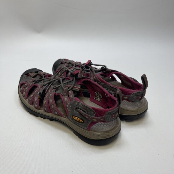 Keen Sandals Womens Size 8 US Hiking Magnet Sangria Pink / Gray Waterproof - Picture 3 of 12